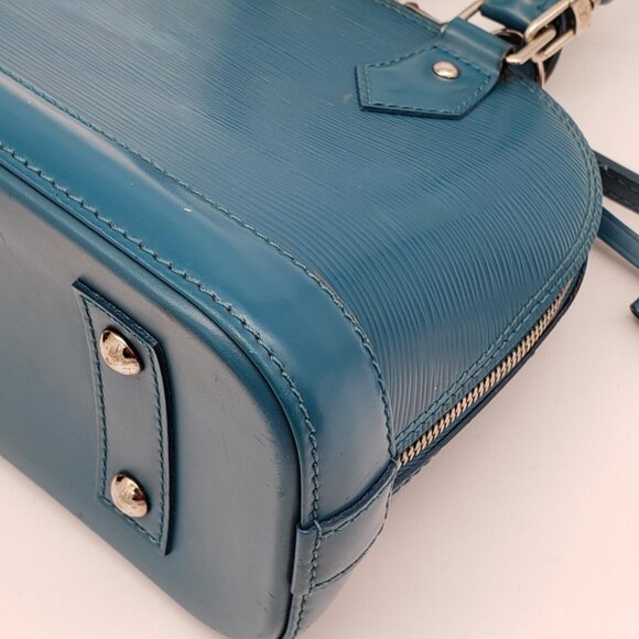 100% Authentic Louis Vuitton Alma Bb Epi Leather Satchel Bag 480-081024 - Picture 10 of 16